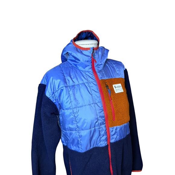 Cotopaxi Trico Hybrid Women’s Fleece Hooded Jacket Sz Small Purple,blue Orange - Picture 2 of 8